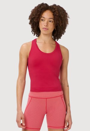 Sweaty Betty, ATHLETE CROP SEAMLESS WORKOUT TANK TOP - Top - crimson red