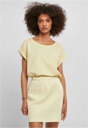 EXTENDED SHOULDER TEE - T-shirt basique - softyellow