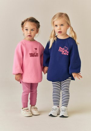 Next, SWEATSHIRT AND LEGGINGS SET 2 PACK - Tights - navy pink