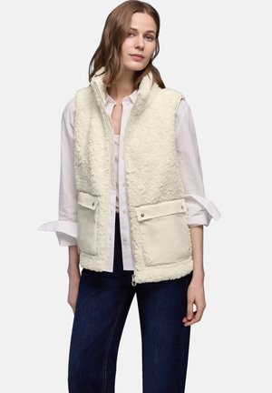MIT PATCH POCKETS - Bodywarmer - weiß
