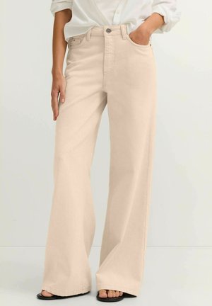 Straight leg jeans - beige
