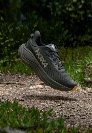 CHALLENGER 8 GTX - Παπούτσια για τρέξιμο σε μονοπάτια - asphalt grey/varsity yellow