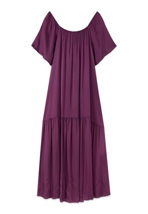 Oltre, VESTITO LUNGO OFF SHOULDERS - Maxi-jurk - viola