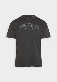 TOM TAILOR Majica kratkih rukava s printom - tarmac grey
