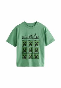 Next LICENSED MINECRAFT REGULAR FIT - Print T-shirt - green