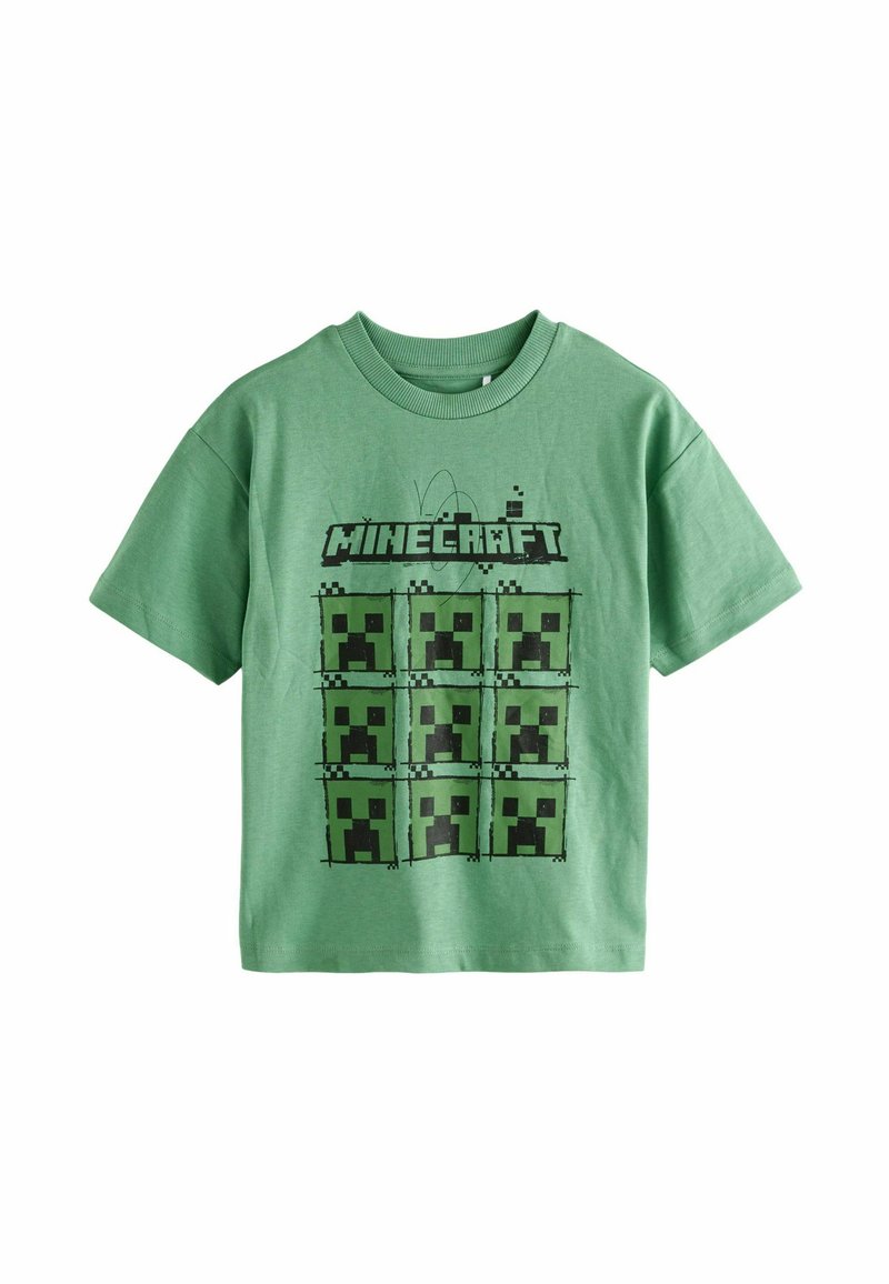 Next LICENSED MINECRAFT REGULAR FIT - Print T-shirt - green