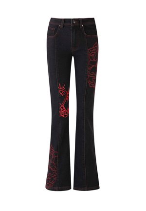 Ed Hardy Flared Jeans - black