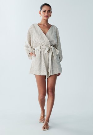 ST MRLO MAYA - Jumpsuit - mocha stripe