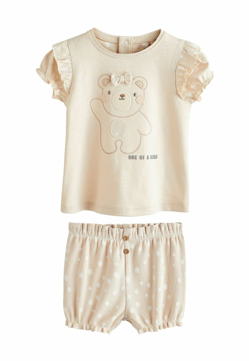 Next 2 PIECE SET  REGULAR FIT - Šortky - cream bear