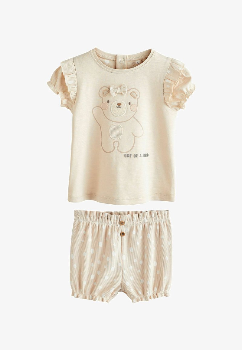 Next 2 PIECE SET REGULAR FIT - Šortky - cream bear