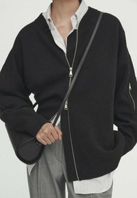 Massimo Dutti Neuletakki - dark grey