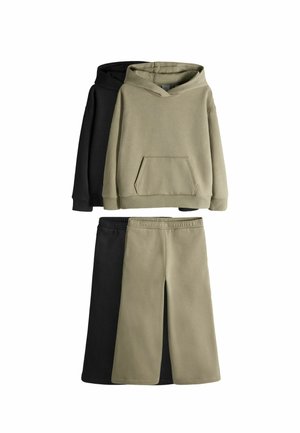 REGULAR FIT - 2 PACK WIDE LEG JOGGERS SET - Survêtement - black khaki