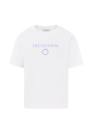 TRU TRUSSARDI JUNIOR, A MANICA CORTA - T-shirt con stampa - white