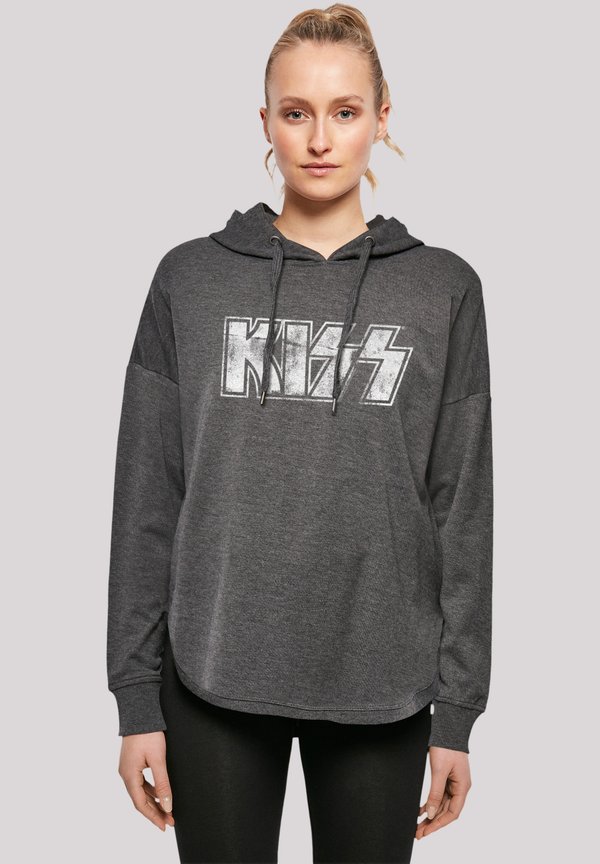 KISS ROCK MUSIC BAND VINTAGE LOGO - Kapuzenpullover - charcoal