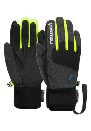 Reusch, FINGERHAND SIMON  - Gloves - blck melan blck safe yell
