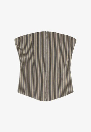 Bershka, TOP BANDEAU - Top - grey
