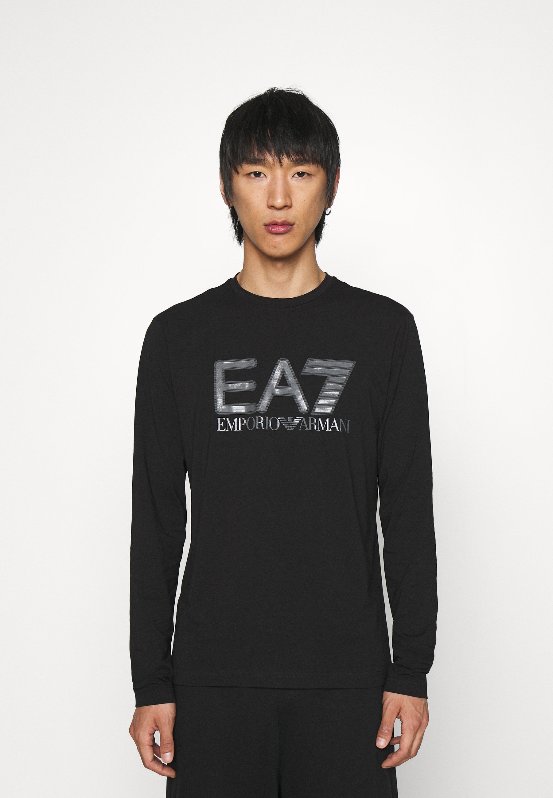EA7 Emporio Armani Maglietta a manica lunga - black/nero - Zalando.it