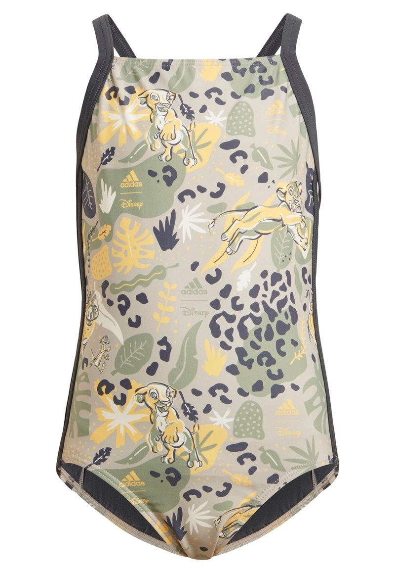 adidas Sportswear DISNEY LION KING - Costume da bagno - beige semi spark tent green carbon