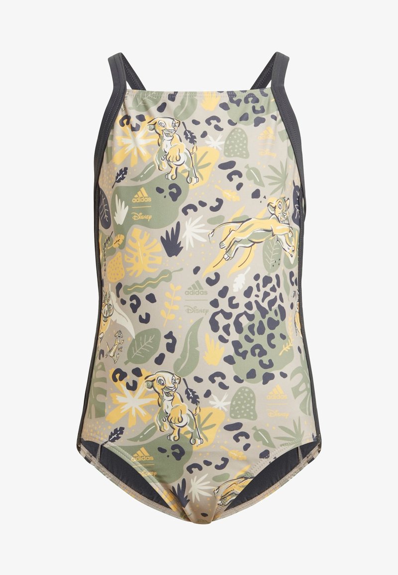 adidas Sportswear DISNEY LION KING - Costume da bagno - beige semi spark tent green carbon