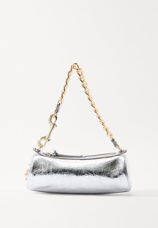 CINDY CYLINDER - Handbag - silver