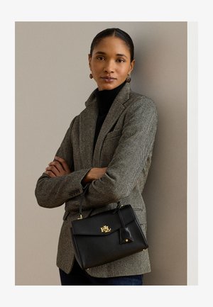 Lauren Ralph Lauren, NAPPA LEATHER SMALL FARRAH SOFT SATCHEL - Дамска чанта - black