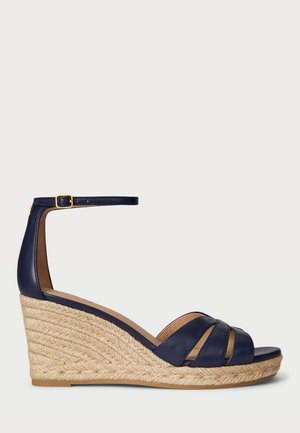 NELLIE NAPPA LEATHER ESPADRILLE - Kilesandaler - refined navy