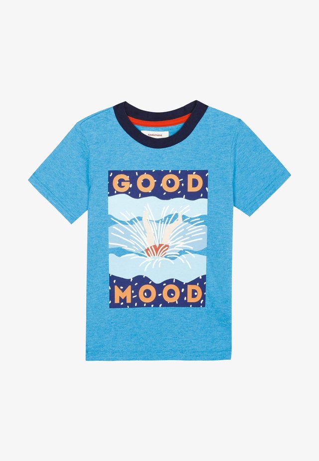 SLOGAN T-SHIR - Printtipaita - dark blue