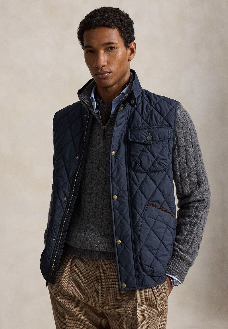 Polo Ralph Lauren THE BEATON QUILTED UTILITY VEST - Smanicato - college navy