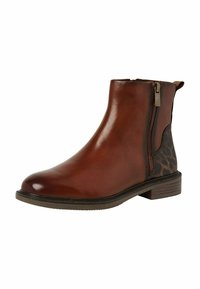 Marco Tozzi Bottines - cognac comb