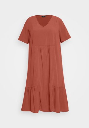 Hverdagskjole - metallic red