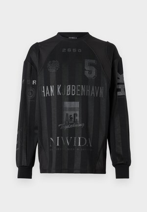 FOOTBALL UNISEX - Top s dlhým rukávom - black