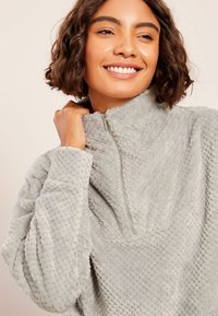 Friends Like These TEXTURED 3/4 ZIP UP - Fleecetrøjer - grey