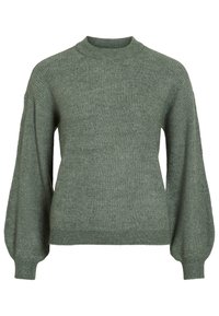 VIVIOLI CREW NECK BALLON - Trui - laurel wreath melange