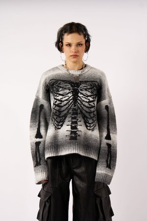 BARE - Strikkegenser - grey