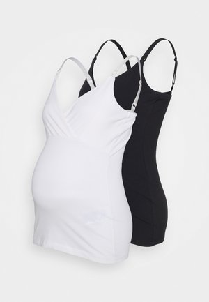MLKEA TESS STRAP 2 PACK - Jednoduché triko - black