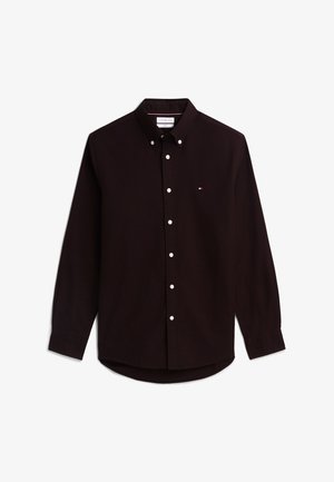 Tommy Hilfiger, FLEX FLANNEL SOLID RF SHIRT - Skjorter - chocolate