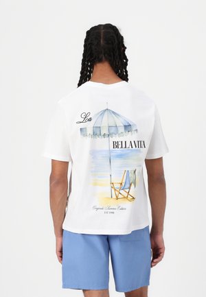 JORHYDRA CUTOUT TEE CREW NECK - Tričko s potlačou - bright white
