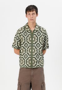 Abercrombie & Fitch RASCHEL FLORAL OCTAGON  - Overhemd - green