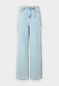 BAGGY ROLLIN KUT OUT - Wide leg - light blue