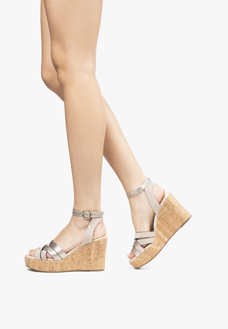 Espadrilles Compensées Chloé (Luxe) Blanc pour Femme