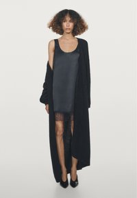 Massimo Dutti SHORT FLOWING - Jurk - dark blue