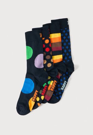 Happy Socks, CLASSIC MIX GIFT SET UNISEX 4 PACK  - Чорапи - navy