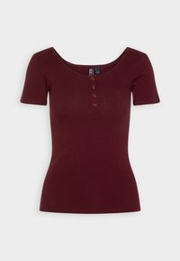 port/bordeaux - tawny basic PCKITTE Pieces T-Shirt -