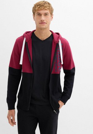 Felpa con zip - red