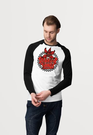 STRANGER THINGS CHECKERED CIRCLE - T-shirt con stampa - white black