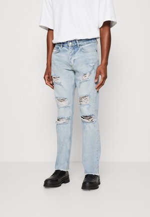 The Couture Club RIPPED KNEE - Straight leg jeans - blue