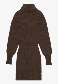 Jumper dress - mottled dark brown