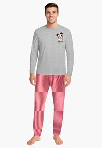 Disney MICKEY MOUSE - XMAS WINTER SET LAN - Pigiama - grau/rot