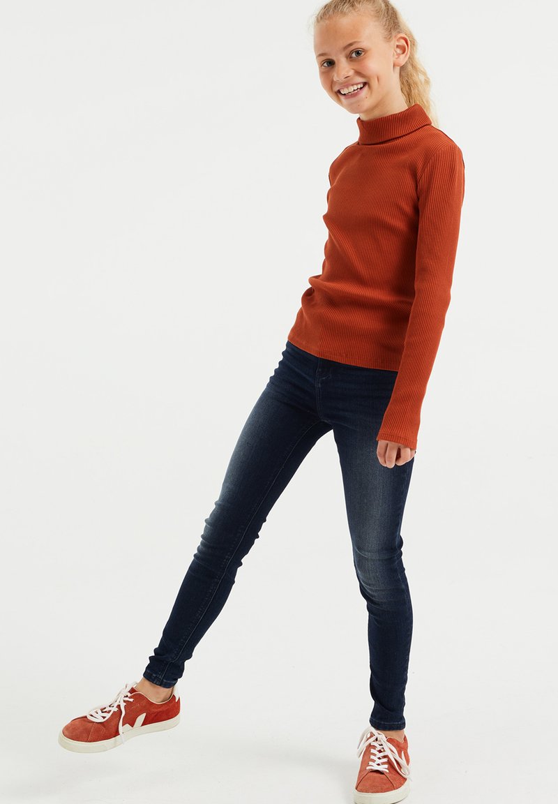 WE Fashion ROLNEK - Hosszú ujjú felső - rust brown