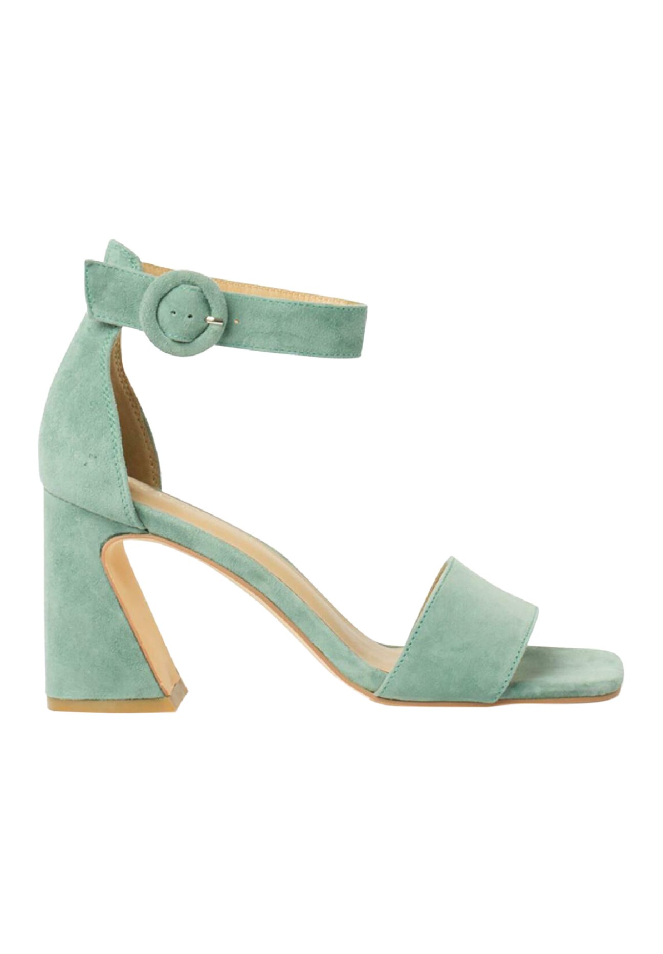 Sandalias de tacón ancho verdes | online en Zalando
